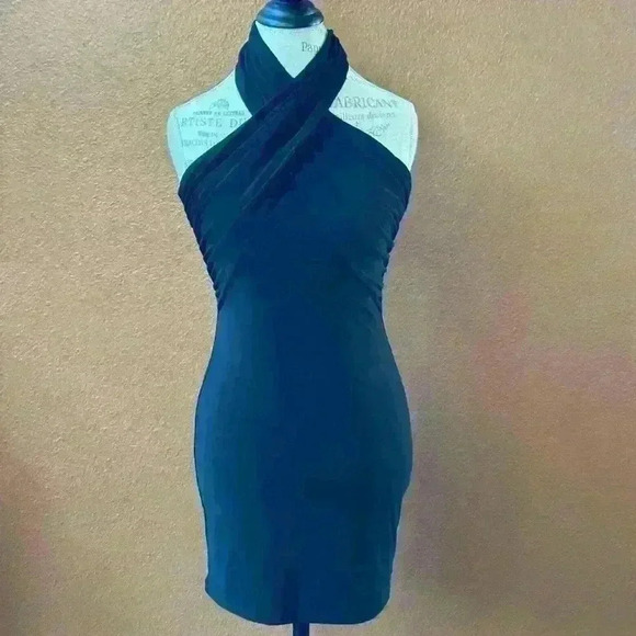 Lovers And Friends “Kelly” Mini Halter Dress Black Size Small New With Tags! - Picture 7 of 12